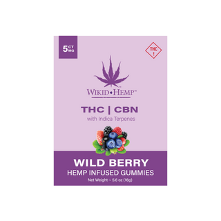 Wild Berry 5 mg THC-CBN w/Indica Terpenes Gummy 5 ct