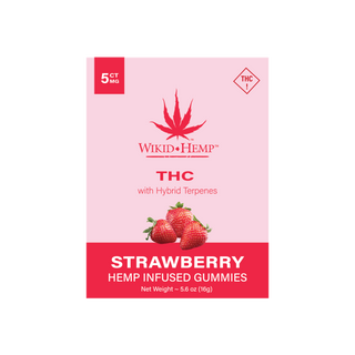 Strawberry 5 mg THC w/Hybrid Terpenes Gummy 5 ct